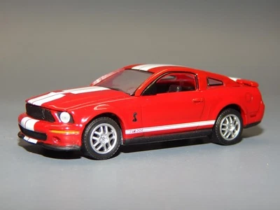2006 '06 Ford Mustang Shelby GT500 Red w/White Stripes Diorama Replica 1/64 - Image 1 of 4