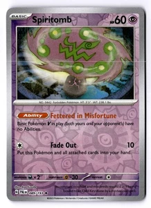 Spiritomb Reverse Holo Rare SV02: Paldea Evolved 089/193 NM - Picture 1 of 2