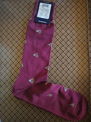 Calcetines de algodón Polo Ralph Lauren Signature Borgoña para perro | Talla única  Foto 1 de 4