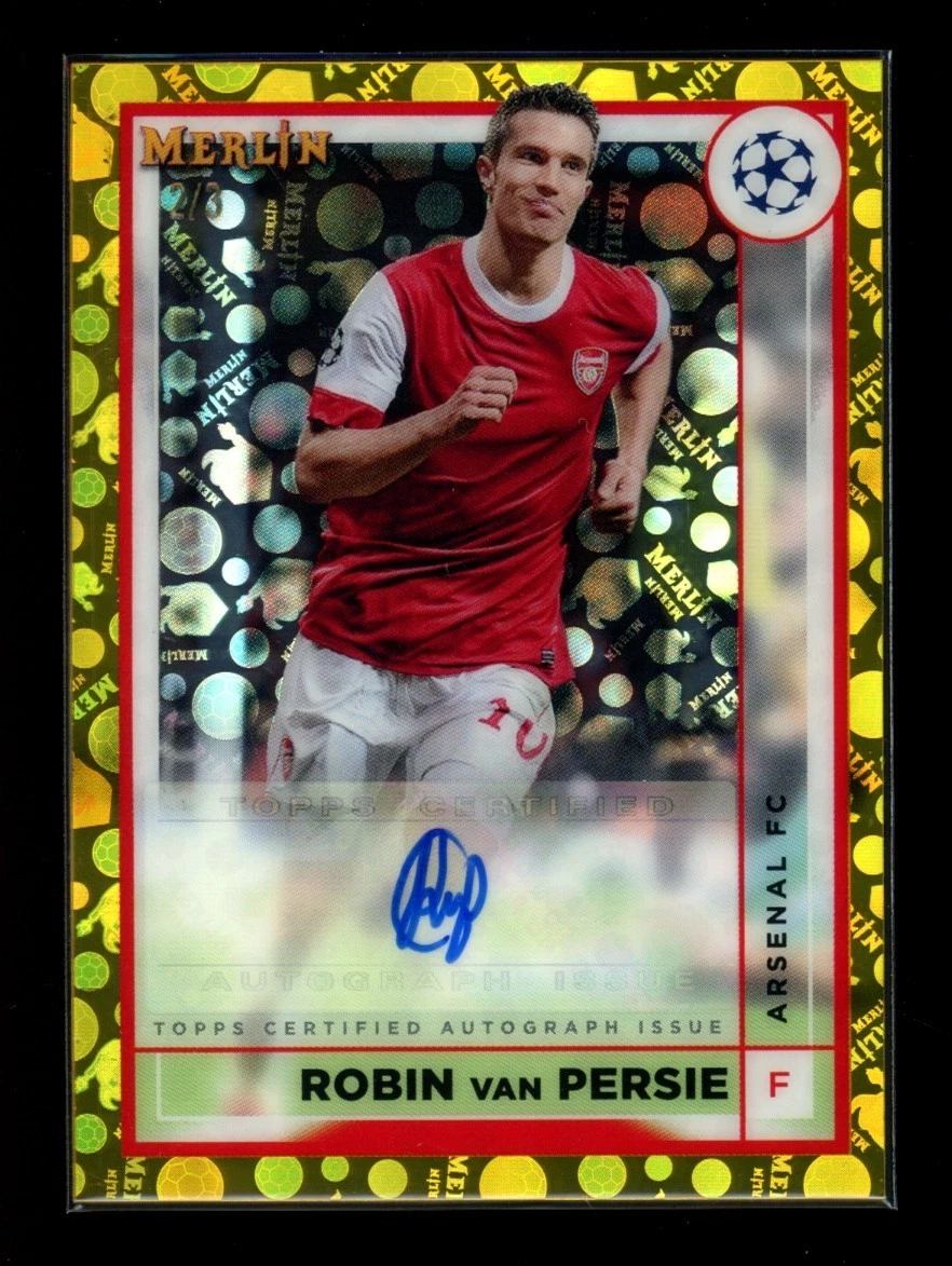 世界150枚！Topps Merlin VAN PERSIE Auto サイン 世界150枚！Topps Merlin VAN PERSIE Auto サイン 世界150枚！Topps