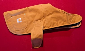 Carhartt Tan Dog Chore Hiking Canvas Duck Insulated Coat Pocket Vest Medium - Picture 1 of 7