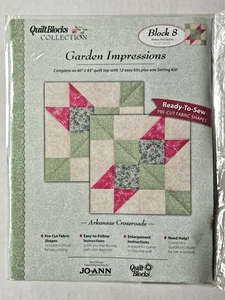 Garden Impressions Quilt Block of Month Kit #8 (Arkansas Crossroads) JoAnn 2006 - Picture 1 of 2