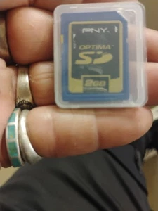 PNY Optima 2GB SD Genuine Camera Memory Card - Picture 1 of 3
