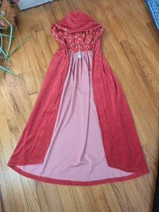 Magic Cabin Cape Red velour Little Red Riding Hood Cape ￼ - Picture 1 of 5