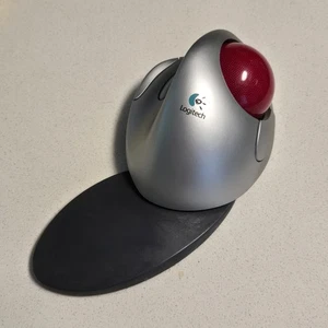 Untested Logitech Cordless Trackman FX T-RA17 Trackball Mouse Only  - Afbeelding 1 van 10