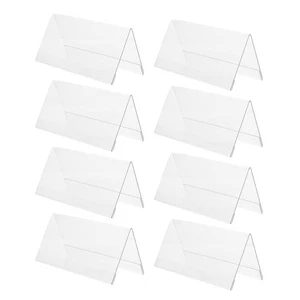  10 piezas soportes de exhibición de acrílico para mesa de oficina tarjetero mesa letrero lugar - Imagen 1 de 18