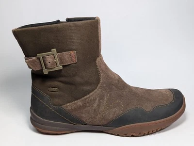 Merrell Espresso Albany Boots Women's Size 10 Side Zip Leather Foto 1 de 4