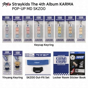 [ON HAND] Stray Kids The 4th Album Karma POP-UP MD Keycap Yinyang Keyring Outfit - Picture 1 of 27