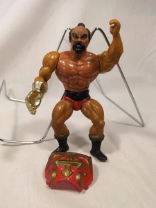 Vintage 1983 Mattel MOTU Masters Of The Universe Jitsu Figure w / Front Plate  - Picture 1 of 3