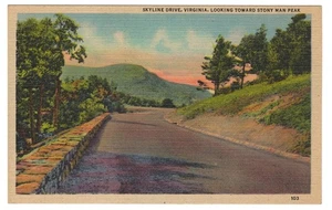 Skyline Drive Stony Man Peak Shenandoah Park Page County Virginia Postkarte - Bild 1 von 2