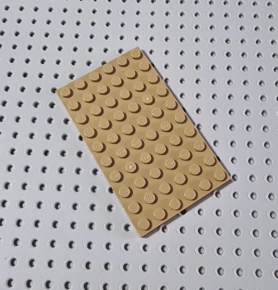 LEGO Platte Bauplatte Basisplatte flach 1 stk 6x10 Dunkelbeige Tan Plate 3033 R2 - Bild 1 von 1