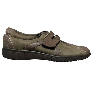 Mocasines Munro American Cuero Marrón Puntera Dividida Gancho Correa de Monje Mujer 8 N - Imagen 1 de 10