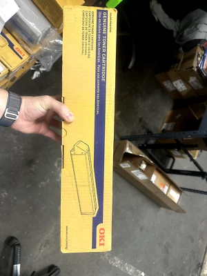 NEW DAMAGED BOX OKI 45536513 Yellow High Capacity Toner Cartridge 38K C931 C941 - Image 1 of 2