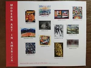 US MODERN ART IN AMERICA PANE OF 12 STAMPS FOREVER MNH SEALED - Picture 1 of 4