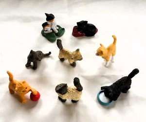 8 Vintage MEG Kitty in My Pocket 1994 Cat Figures - Picture 1 of 5