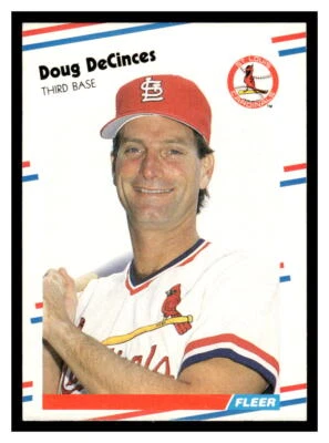 1988 Fleer  #31 Doug DeCinces - St. Louis Cardinals - Image 1 of 2