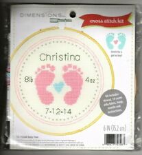 Dimensions - Baby Feet - Birth Announcement - Counted Cross Stitch Pattern Kit