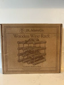 J.K. Adams Wood Stackable Modular Wine Rack Storage Holder with Natural Pins,... - Picture 1 of 7