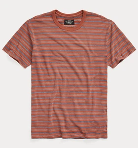 Camiseta Ralph Lauren RRL Jersey a Rayas Cuello Redondo Talla XL PRECIO DE VENTA SUGERIDO POR EL FABRICANTE 130 £ - Imagen 1 de 4