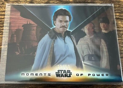 STAR WARS 2015 TOPPS HIGH TEK MOMENTS OF POWER MP14 LANDO CALRISSIAN 21/50 - Image 1 of 2