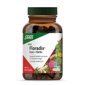 Floradix Iron + Herbs - Iron Supplement for Healthy Energy Support - Vegan No... - Picture 1 of 9