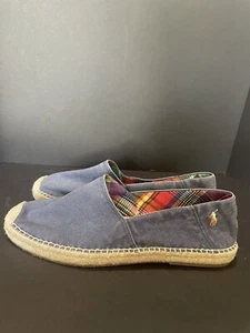 Polo Ralph Lauren Mens Cevio Washed Canvas Espadrilles USA Size 14 NWOB - Picture 1 of 6