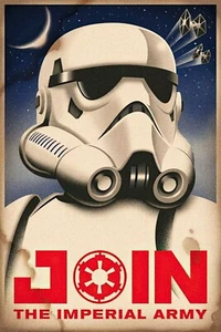 Join Imperial Army Stormtrooper ST Empire Star Wars Propaganda Poster No Frame - Picture 1 of 5