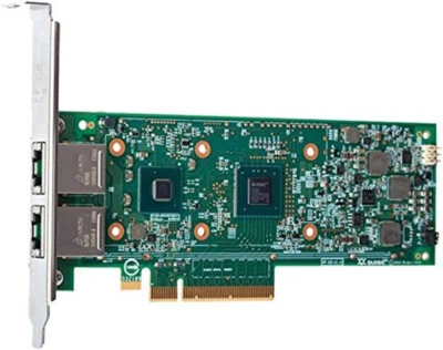 Qlogic Dual Port PCIe Card Adapter 2x RJ-45 Port 10G Copper PCIe x8 Low Profile - Image 1 of 4