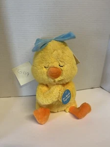 Peluche de Pascua de pollito amarillo rezando animal de peluche animado charlas juguete de movimiento, nuevo con etiquetas - Imagen 1 de 1