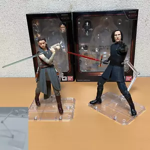 S.H. Figuarts Kylo Ren & Rey Star Wars THE LAST JEDI Figure Bandai "Excellent" - Picture 1 of 9