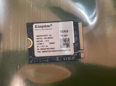 Kingston 1TB 2230 SSD M.2 NVMe PCIe Gen4 OM3PGP41024P Warranty - Image 1 of 4