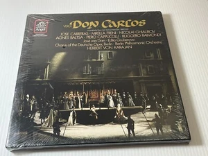 VTG NOS SEALED VERDI DON CARLOS BERLIN HERBERT VON KARAJAN VINYL RECORD - Picture 1 of 8