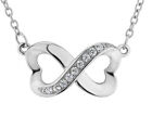 1 10 Ct Infinite Love White Topaz Pendant Necklace In Sterling Silver