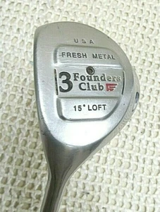 FOUNDERS CLUB Fresh Metal 3 Fairway Wood 15* Degree 41.5" LH ~ Stiff Steel Shaft - Picture 1 of 9