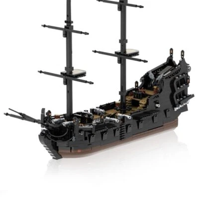 MOC-136494 Black Pirate Ship for Pirates Theme Series 2460 Parts - Image 1 of 4