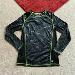 Mambo Australia T-Shirt Kids Boys L (14/16) Camo Abstract Long Sleeve Poly JU - Picture 1 of 10