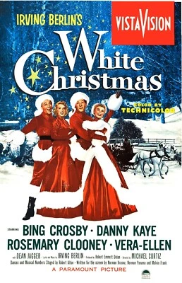 POP POSTERS White Christmas (1954) Bing Crosby Movie POSTER 24 X 36 INCH Sweet!