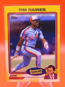 2024 Topps X Boomer's Baseball TIM RAINES Gold /35 - Expos - Picture 1 of 2