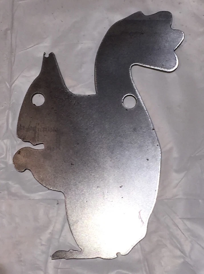 HMF TARGETS Squirrel Silhouette Steel Target Gong 12" X 8" X 1/4"