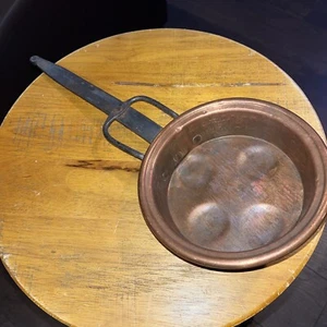 Cooper & Brass Vintage Pan - Egg Poacher/Escargot - Picture 1 of 6
