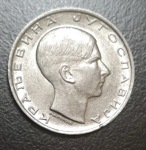 1938 YUGOSLAVIA 10 DINARA AU COIN KING PETAR II KM 22 OLD VINTAGE ROYALTY Cover