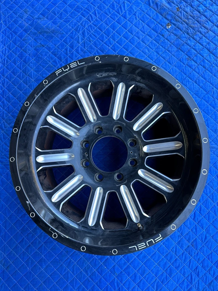 2017-2019 FORD F250 F350 FUEL D620 HARDLINE GLOSS BLACK MILLED RIM WHEEL 20X10 Foto 1 de 4