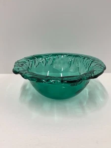 Orchard Pattern Green Candy Dish Bowl Vintage - Picture 1 of 10