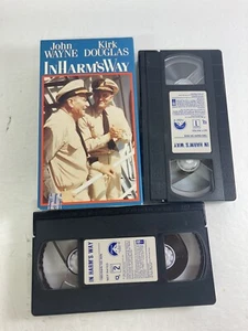 In Harms Way (VHS, 1998, 2-Tape Set) John Wayne Kirk Douglas Paramount Fonda - Picture 1 of 2