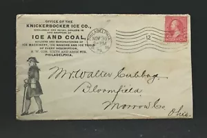Pennsylvania: Philadelphia 1896 Knickerbocker Eis & Kohle Werbung Cover - Bild 1 von 2