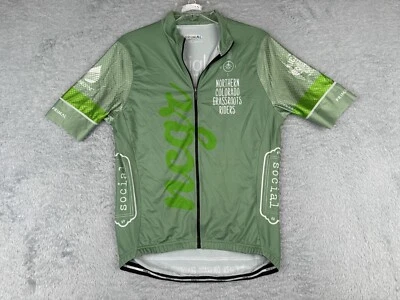 Primal Cycling Jersey Adult Large Green Northern Colorado Grassroots Riders Poly - Image 1 of 4