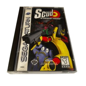 Scud: The Disposable Assassin (Sega Saturn, 1997) Complete With Case