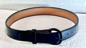 Cobra Tufskin Leather Belt SIZE 34 Chrome Buckle Dress ,EMS Corrections - Picture 1 of 9