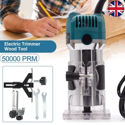 Electric Hand Trimmer Router Jointer Wood Trimming Power Tool 1200W 220V UK Plug - Image 1 of 4