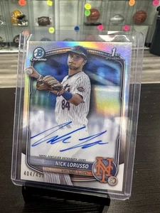 2025 Bowman Chrome Baseball Nick Lorusso 1st Bowman Auto Refractor /499 JD - Bild 1 von 2